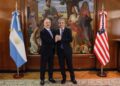 Javier Milei recibió en Olivos al embajador Peter Lamelas en medio del conflicto entre Estados Unidos e Irán