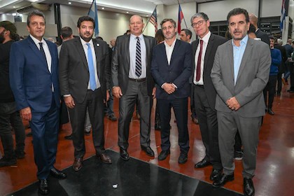 Sergio Massa en el homenaje a Daniel Hadad