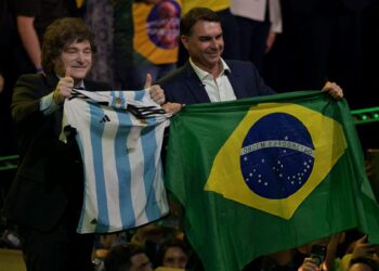 Milei respaldó la candidatura de Flávio Bolsonaro en Brasil: “Vamos a combatir el terrorismo juntos”