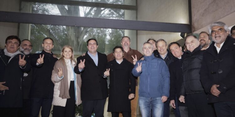 Sin La Cámpora, Kicillof homenajeó a Juan Domingo Perón