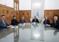 Santilli recibió a Frigerio, Pullaro y Llaryora para tratar zonas frías y energía