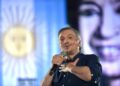 Máximo Kirchner en el acto homenaje a Néstor Kirchner (Foto: La Cámpora)