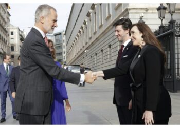 Villarruel en Madrid: foto con el Rey Felipe VI y blanqueo de diferencias con Milei