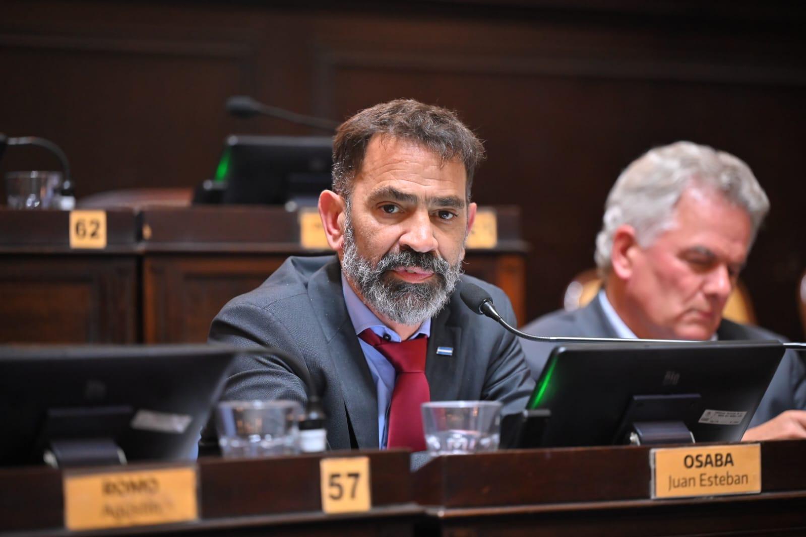 Juanes Osaba, presidente del bloque La Libertad Avanza (Foto: Prensa Diputados)