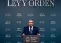 Jorge Macri en la presentación del Plan "Ley y orden" (Foto: X)