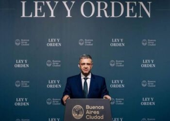 Jorge Macri en la presentación del Plan "Ley y orden" (Foto: X)