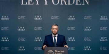 Jorge Macri en la presentación del Plan "Ley y orden" (Foto: X)