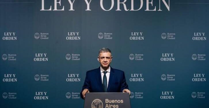 Jorge Macri en la presentación del Plan "Ley y orden" (Foto: X)