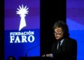 Milei en Fundación Faro (FOTO: Presidencia)